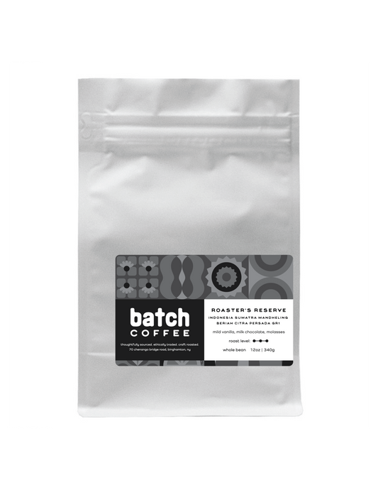 Roaster's Reserve: Indonesia Sumatra Mandheling, Beriah Citra Persada GR1