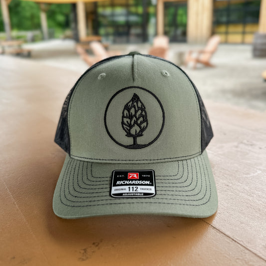 Loden/Black 5P Trucker Hat